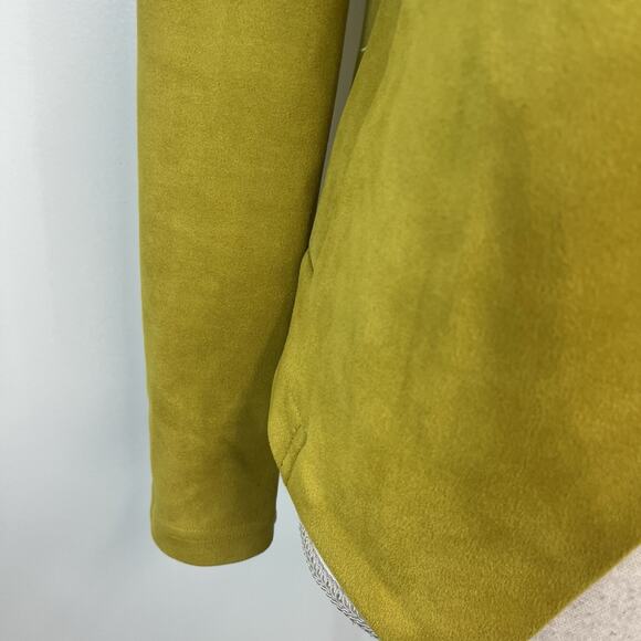 Joseph Ribkoff Jacket Blazer size 6 Lime Green Micro Suede Stretch Career Suit - Picture 6 of 9